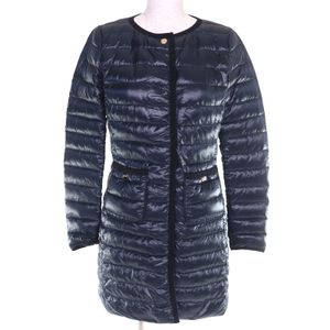 Excellent condition: Herno PI1055D-12017 logo Plate Color light down coat, lightweight, navy, size 38, authentic, made in Italy.