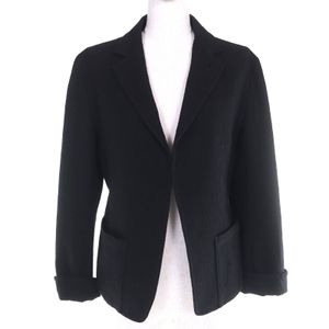 Excellent condition Y's Vintage YU-J37-140 97SS Archive Front Hook Felted Wool Tailored Jacket Black Size 1 Made in Japan Authentic