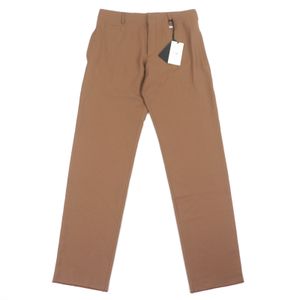 Unused ▼ FENDI 2022 FB0863 59% Wool Pants with Metal Logo, Braun 48, Authentic, Made in Italy, Men's