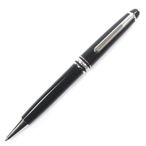미품▼ MONTBLANC 몽블랑 플래티넘 라인 마이스터스튁 클래식 화이트스타 트위스트식 볼펜 블랙 실버 독일제 남성