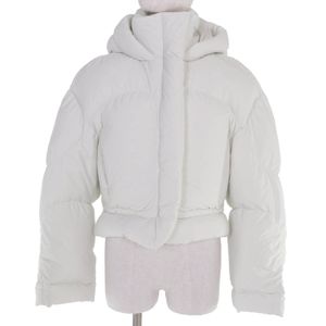 Excellent condition ACNE STUDIOS FN-WN-OUTW0000814 cropped down jacket, light green, size 32, women's