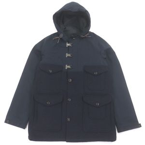 Excellent condition Nigel Cabourn 8047-14-00000 Harris Tweed photographer's jacket/coverall in navy with contrasting fabric. Made in England.