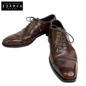 Sanyoyamachou Kounosuke Brown Long Vamp Swan Neck Shoes Size 8 [Pre-owned]
