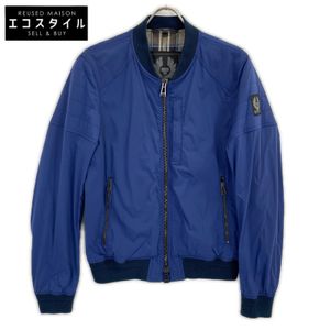 Belstaff 71020201 Blue Nylon Blend Blouson, Size 48 (Pre-owned)