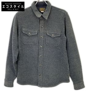 Double RL 782929520001 Gray Striped Beach Cross Shirt Jacket, Size XS (Pre-owned)