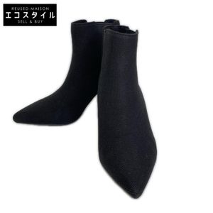 Viva Black Water-Repellent Ankle Heel Boots, Size 22 (Pre-owned)