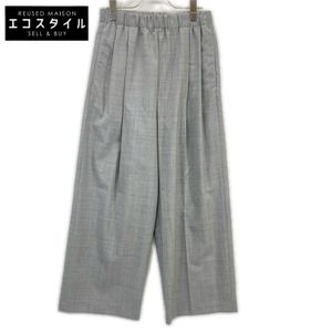Kagure GAA4-24M006 Gray Summer Wool 2-Tuck Easy Pants, Size F (Used)