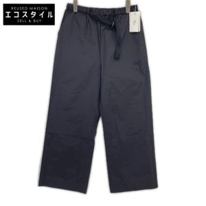 Harris dark gray polyester and cotton belted wide pants, size 38 (pre-owned)