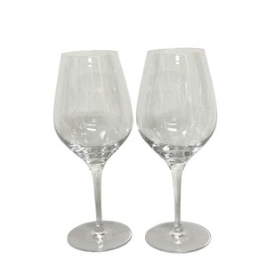 【중고】Meissen 마이센 와인 글라스 M 로고 2점 세트 정리해 크리스탈 유리 컵 컵 브랜드 식기 글라스 투명