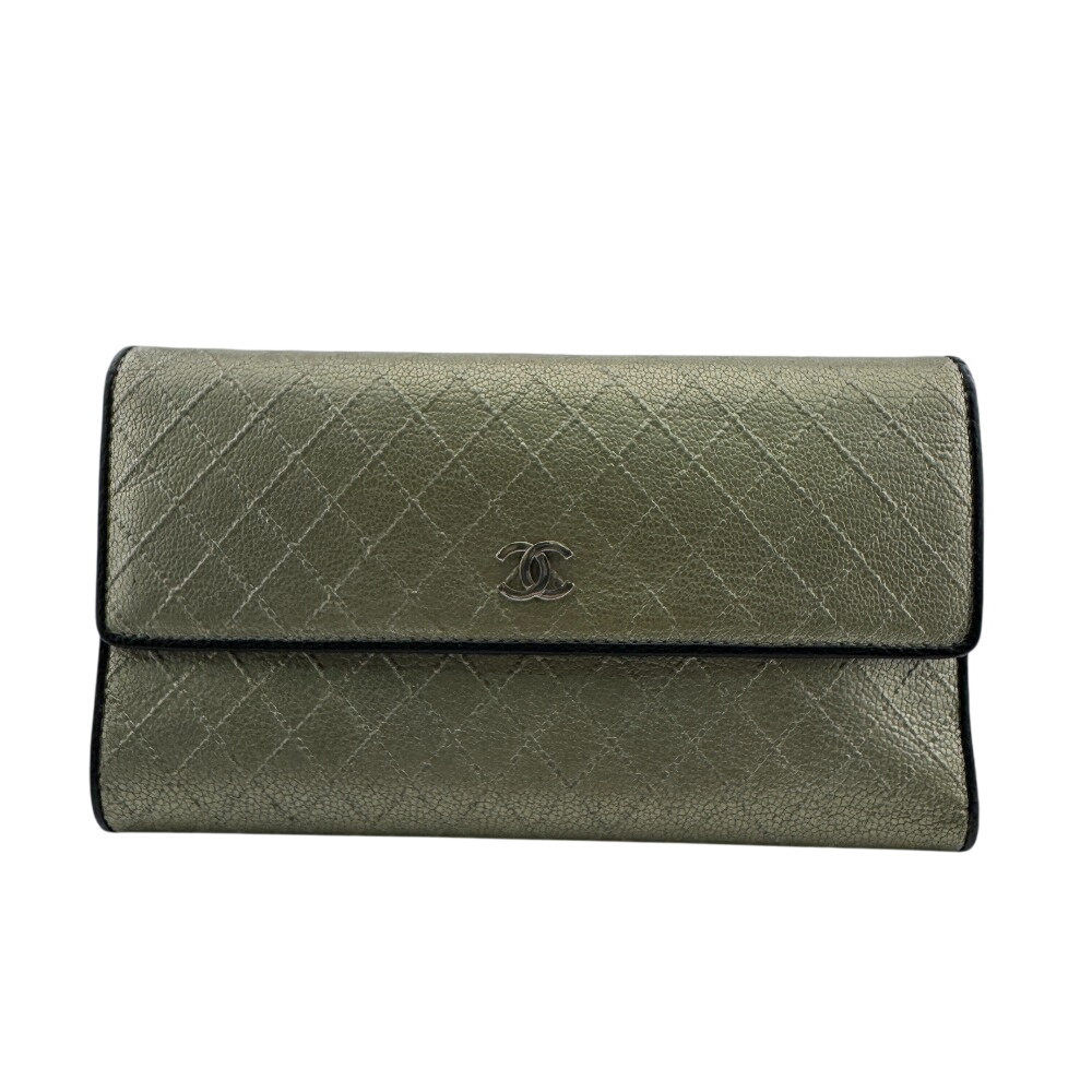 中古】CHANEL シャネル キルティング ビコローレ 長財布 財布 中古】CHANEL シャネル キルティング ビコローレ 長財布 財布