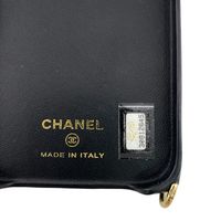 [Pre-owned] CHANEL Timeless Classic Matelasse iPhone Case, Black