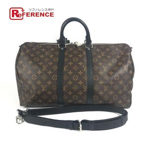 LOUIS VUITTONAA0179 Monogram Macassar Keepall Bandouliere 45 波士頓包