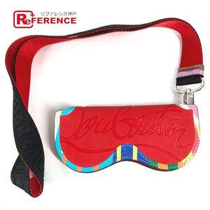 Christian Louboutin 스트랩이 달린 솔 로고 안경 케이스