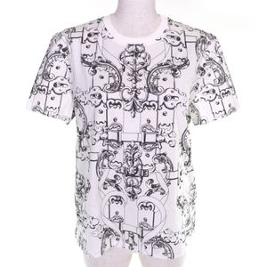 全新未使用 HERMES 26SS 6E4627DH Ferronnerie Remix 100% 純棉短袖T卹，黑白配色，40碼，義大利製造，正品，女款