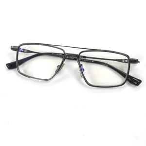 全新未使用DITA DTX199-A-01 ARTEKA 黑色鈀金/黑色鐵眼鏡，槍灰色，54□18-150，示範鏡片，日本製造，男士款，原價：¥133,100