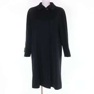 Burberry 100% 羊絨大衣，義大利製造，成色極佳，飾有品牌標誌紐帶，隱形前襟。黑色，尺寸 36。正品。女款。