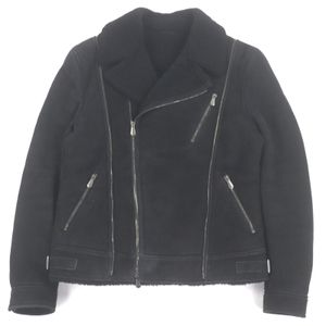 Bottega Veneta 羊皮雙排扣編織羊毛皮夾克，黑色，50碼，義大利製造，成色極佳。推薦男士穿著。