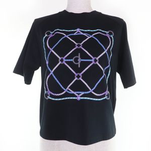 愛馬仕 (HERMES) 2023AW 3H4609DL FIGURE ARTISTQVE 100%純棉短袖T卹，黑色，36碼，法國製造，正品，女款，成色極佳。