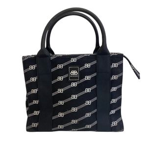 Pre-owned BALENCIAGA 620884 Trade S Tote BB Handbag, Black