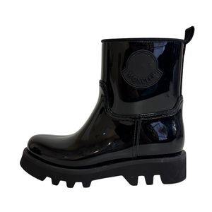 Pre-owned MONCLER GINETTE rain boots in black