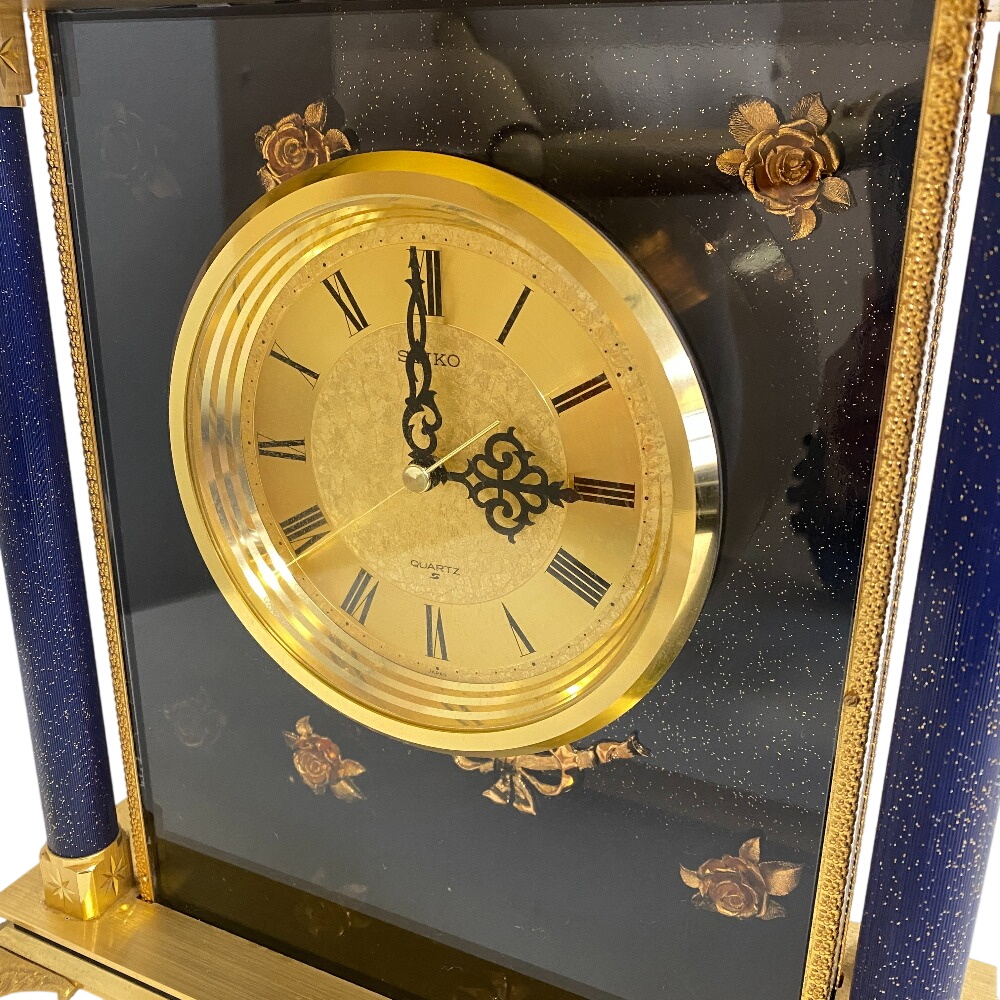 SEIKO セイコー QW416G 電池式 3針 アンティーク 昭和レトロ 高級 豪華 