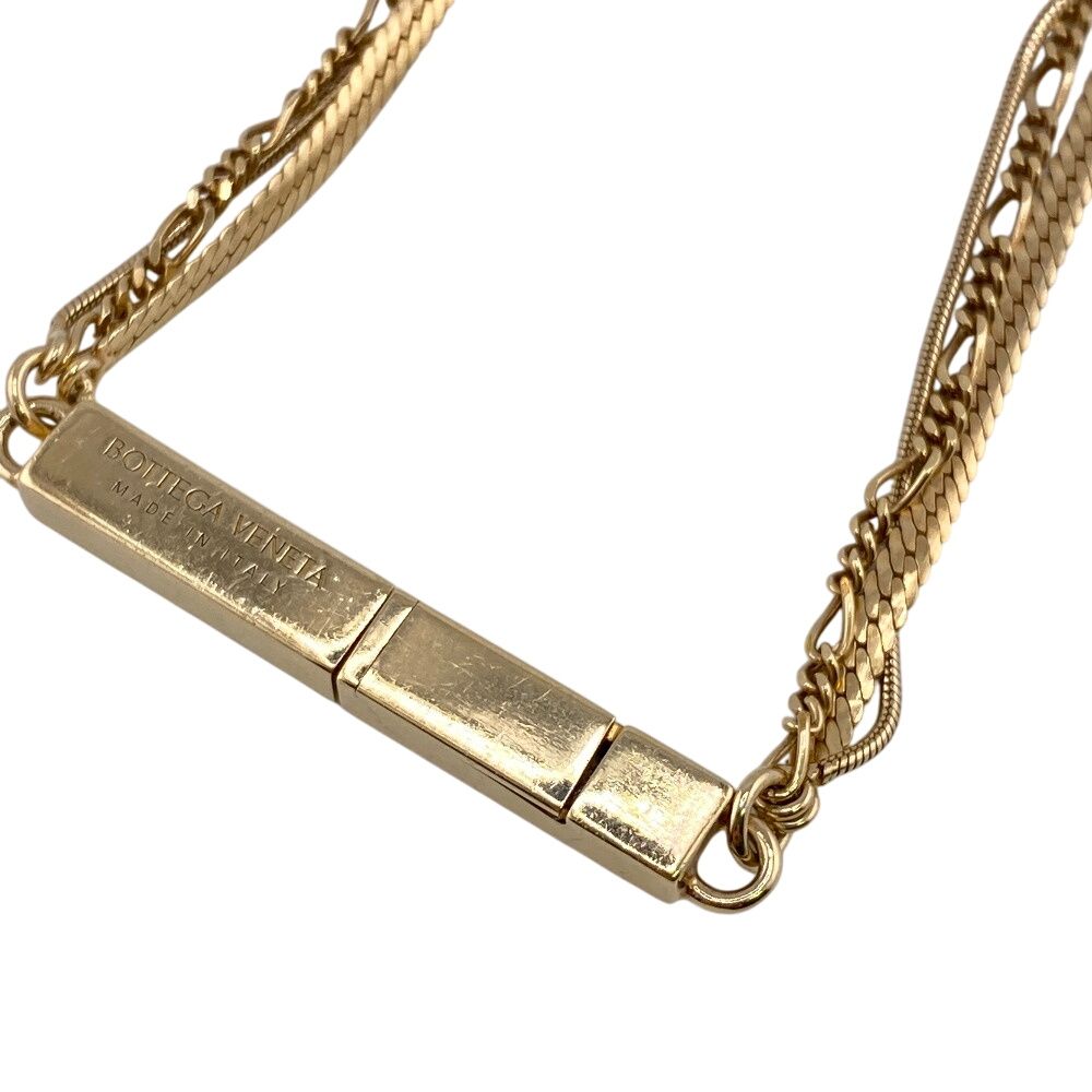 中古】BOTTEGAVENETA ボッテガヴェネタ ID 3連 チェーン ブレスレット 