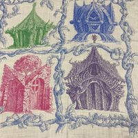中古】HERMES エルメス LES CABANES さまざまな小屋 カレジェアン 