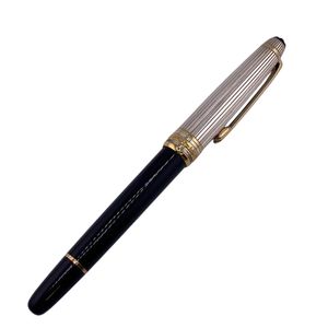 【중고】 MONTBLANC 몽블랑 마이스터 슈틱 18K 레진 만년필 블랙