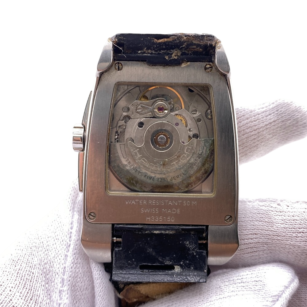 中古】HAMILTON ハミルトン H335150 ニューブルック 自動巻 3針デイト