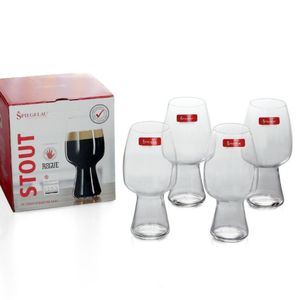 Spiegelau Craft Beer Glasses, Stout, 600ml, Set of 4, SPIEGELAU CRAFT BEER GLASSES, Gift Set (4 pieces), Wedding Gift, Present