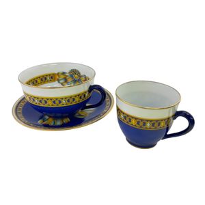 [二手] HERMES 杯子/碟 Demitasse 茶杯 Cocarde de Soie 馬克杯 藍色