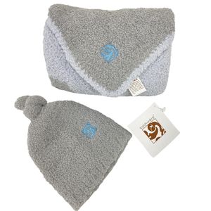 KASHWERE Cashmere BBCHBCP030373030 037 Baby Blanket Beanie Towel Gray