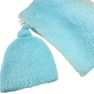 KASHWERE Cashmere BBCHBCP033333030 333 Baby Blanket Beanie Towel Blue