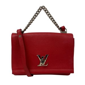 Pre-owned LOUIS VUITTON M51202 LockMe 2BB LV Logo Shoulder Bag, Crossbody Bag, Brand RED