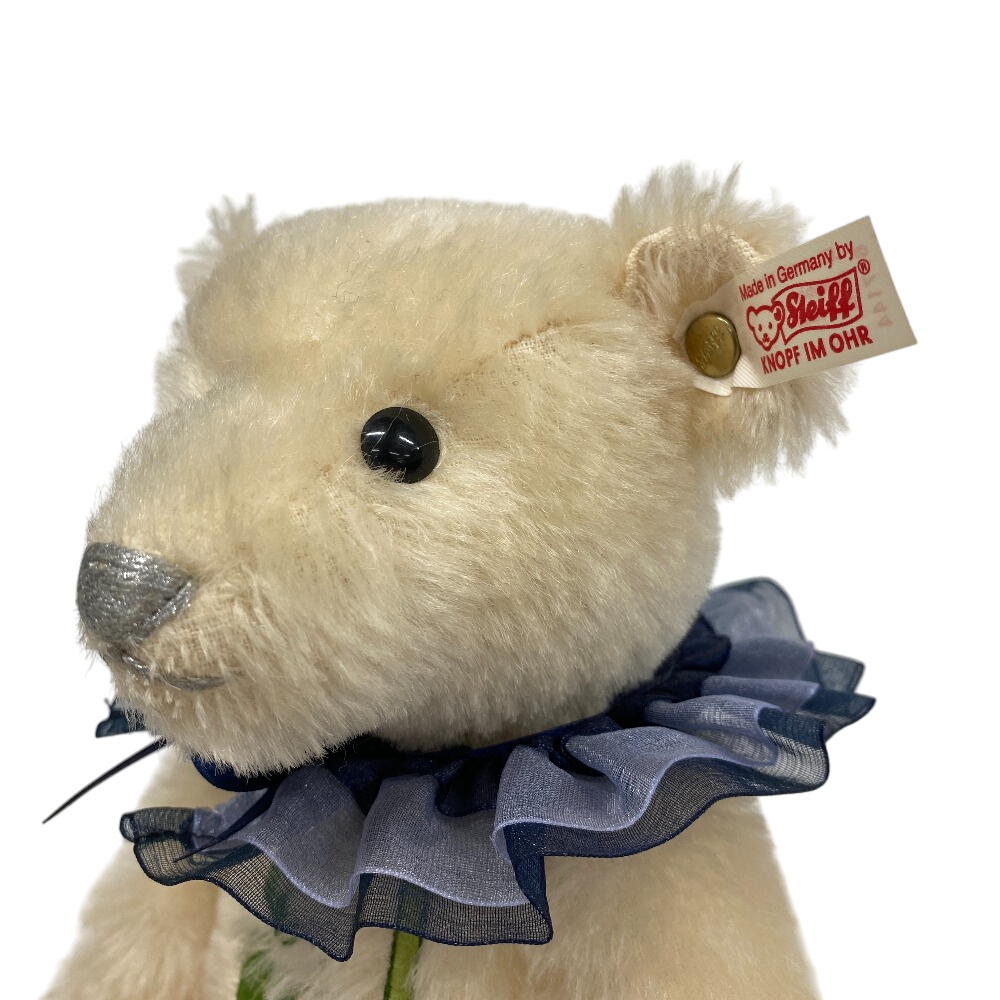 中古】Steiff シュタイフ ブルーローズ テディベア 2011 アジア限定