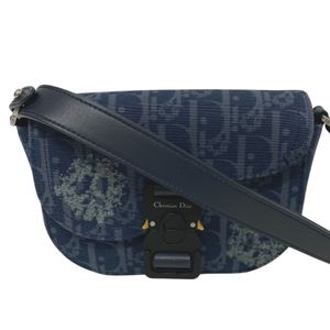 二手Christian Dior 克里斯汀·迪奧 Oblique Gallop 單肩包，海軍藍