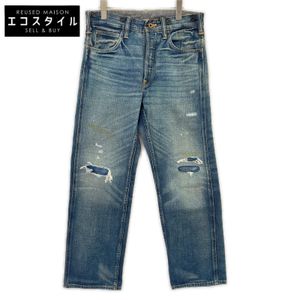 더블 얼 엘 【미품/국내 정규】782943819001 VINTAGE 5 POCKET Fullerton 데미지 가공 신치백 버튼 플라이 데님 팬츠 W29【중고】