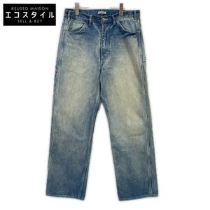 오라리 A24AP01DH 프레드 인데이 어 SELVEDGE FADED HEAVY DENIM PAINTER PANTS