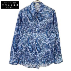 Pre-owned Etro paisley print long-sleeved shirt, size 40