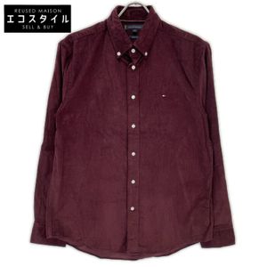 Tommy Hilfiger MW42096 25 Solid Corduroy Shirt, Size M (Pre-owned)