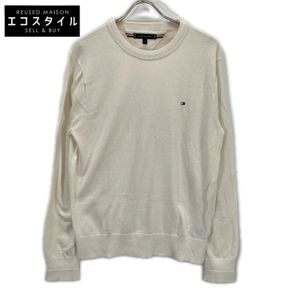 Tommy Hilfiger MW40198 Cotton Silk Cashmere Crew Neck Sweater, Size M (Pre-owned)