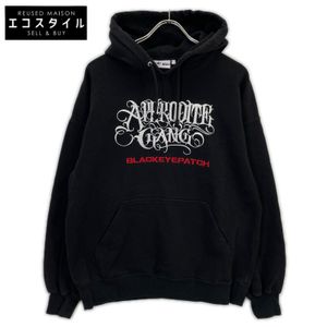 Black Eyepatch x APHRODITE GANG Logo Embroidered Hoodie, Size L (Pre-owned)
