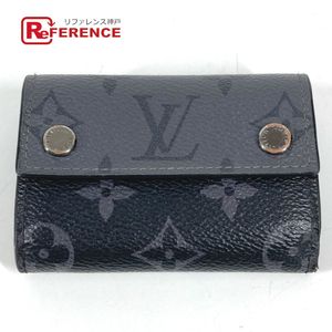 LOUIS VUITTONRFIC Monogram Eclipse Discovery Compact 錢包 三折錢包