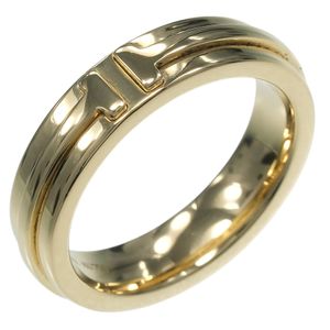 蒂芙尼 (Tiffany & Co.) T 字形窄款戒指，9 号，18K 黄金，约 7 克，女士款，二手