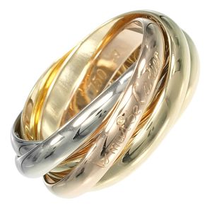 卡地亚 Trinity5石戒指，9 号，18K 金（黄金 x 珍珠白金 x 白金），约 8.31 克，女士5[二手]