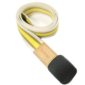 GANRYU COMME des GARCONS Rubber Line Gacha Belt EQ-K303 FREE Yellow Logo [Used] [GANRYU]