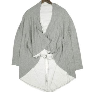 maturely 18AW Made in Japan Knotting Back to Front Shirt, Asymmetrical Cut and Sew, 13-14-0111-823, One Size T.GREY, BEAMS Cardigan, Pre-owned.