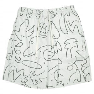 TOKYO CULTUART by BEAMS 24SS Masanao Hirayama (HIMAA) / SHORT PANTS All-Over Print Shorts 58-25-0004-706 M GREY Easy-to-Wear Shorts [Pre-owned] [TOKYO CULTUART by BEAMS]
