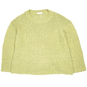Pre-owned BEAUTY&YOUTH BEAUTY&YOUTH UNITED ARROWS UNITED ARROWS -gauge loose slub knit pullover (1613-199-3317) in yellow, crew neck sweater.