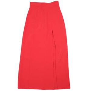 Ray BEAMS 22SS Side Slit Long Skirt 61-27-0027-462 0 RED Bottoms [Used] [Ray BEAMS]